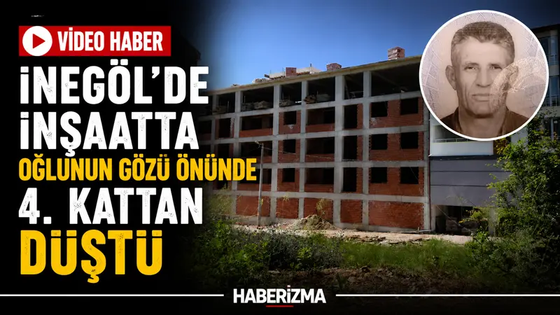 Bursa’nın İnegöl ilçesinde yapımı devam eden apartman inşaatında meydana gelen