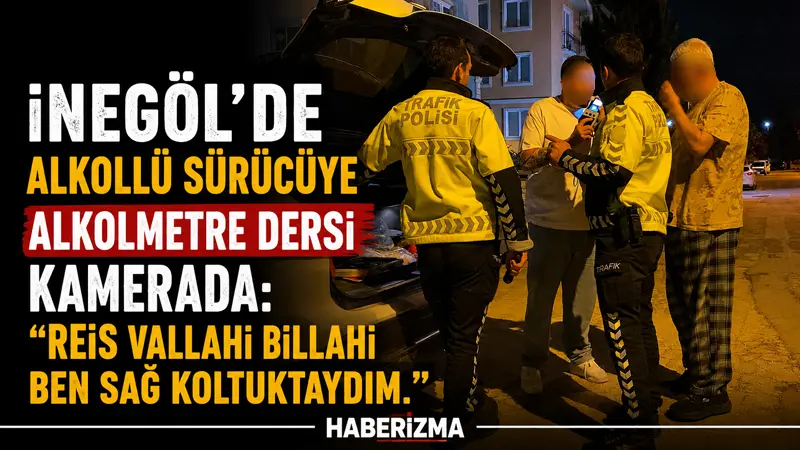 Bursa’nın İnegöl ilçesinde maddi hasarlı trafik kazasına karıştıktan sonra olay