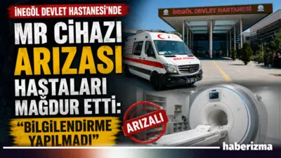 İnegöl Devlet Hastanesi’nde pazartesi günü MR cihazının bozulması üzerine randevusu