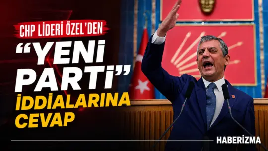 CHP Grup Başkanı Özgür Özel, “Yani hazırda bir şeyin olması