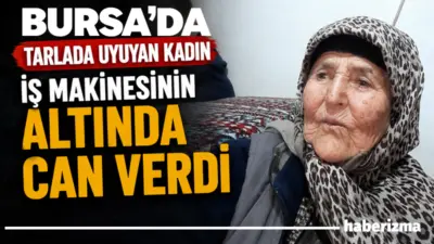 Bursa’da tarlada çalıştıktan sonra öğle yemeğini yiyip dinlenmek için yol