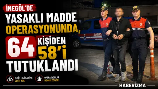 Bursa’nın İnegöl ilçesinde Jandarma komutanlığı ekiplerince düzenlenen uyuşturucu operasyonunda yakalanan