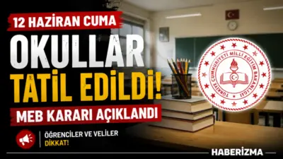 Milli Eğitim Bakanlığı, 12 Haziran 2026 Cuma günü tüm örgün