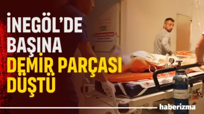 Bursa’nın İnegöl ilçesinde yapımı devam eden bir inşaatta meydana gelen