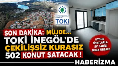 Toplu Konut İdaresi Başkanlığı (TOKİ), İnegöl’de 502 konutu açık satış