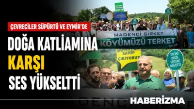 DOĞADER öncülüğünde Süpürtü ve Eymir köyleri arasında düzenlenen basın açıklamasında