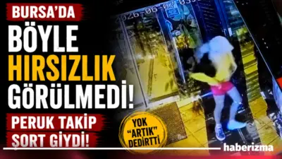 Bursa’da yaklaşık 10 gündür züccaciye dükkanına dadanan hırsız, peruk takıp