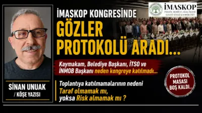 İMASKOP Kongresinde Gözler Protokolü Aradı: "Taraf Olmamak mı yoksa Risk