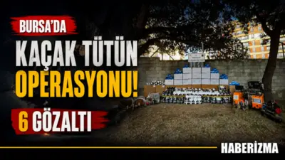Bursa’da jandarma ekiplerince kaçak tütün ve tütün mamulleri ticaretinin önlenmesine
