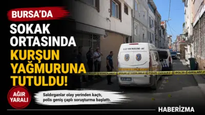 Bursa’nın Osmangazi ilçesinde husumetlisinin sokak ortasında pusuya düşürdüğü şahıs, vücuduna