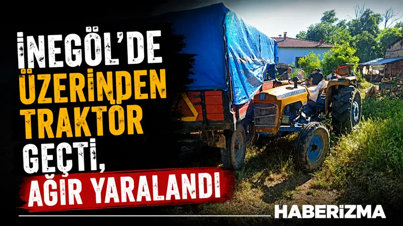 Bursa’nın İnegöl ilçesinde meydana gelen trafik kazasında, gübre yüklü römorkun