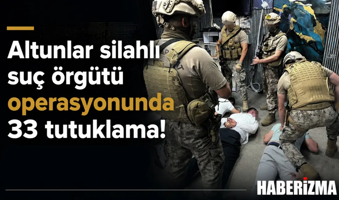 Antalya’da kamuoyunda “Altunlar” olarak bilinen silahlı suç örgütüne yönelik 16