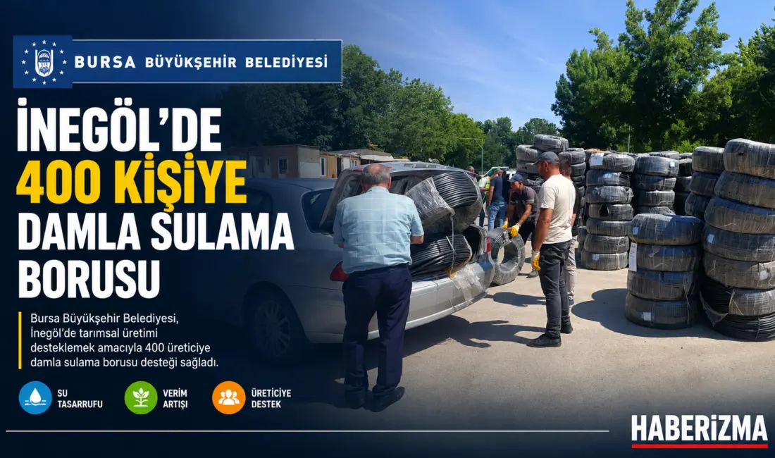 Bursa Büyükşehir Belediyesi, yerel üreticiyi desteklemek ve tarımsal sulamada maksimum