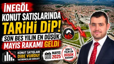 Bursa’nın sanayi kenti İnegöl’de konut satışları yüksek faiz oranları ve