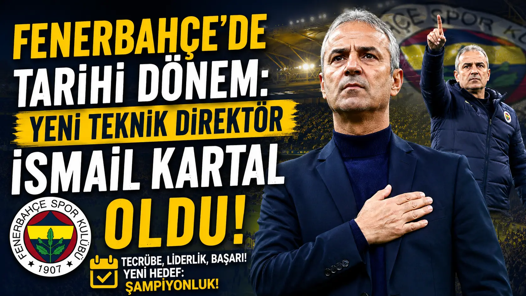 Fenerbahçe Spor Kulübü, günlerdir merakla beklenen teknik direktör bilmecesini çözerek