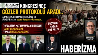 İMASKOP Kongresinde Gözler Protokolü Aradı: "Taraf Olmamak mı yoksa Risk