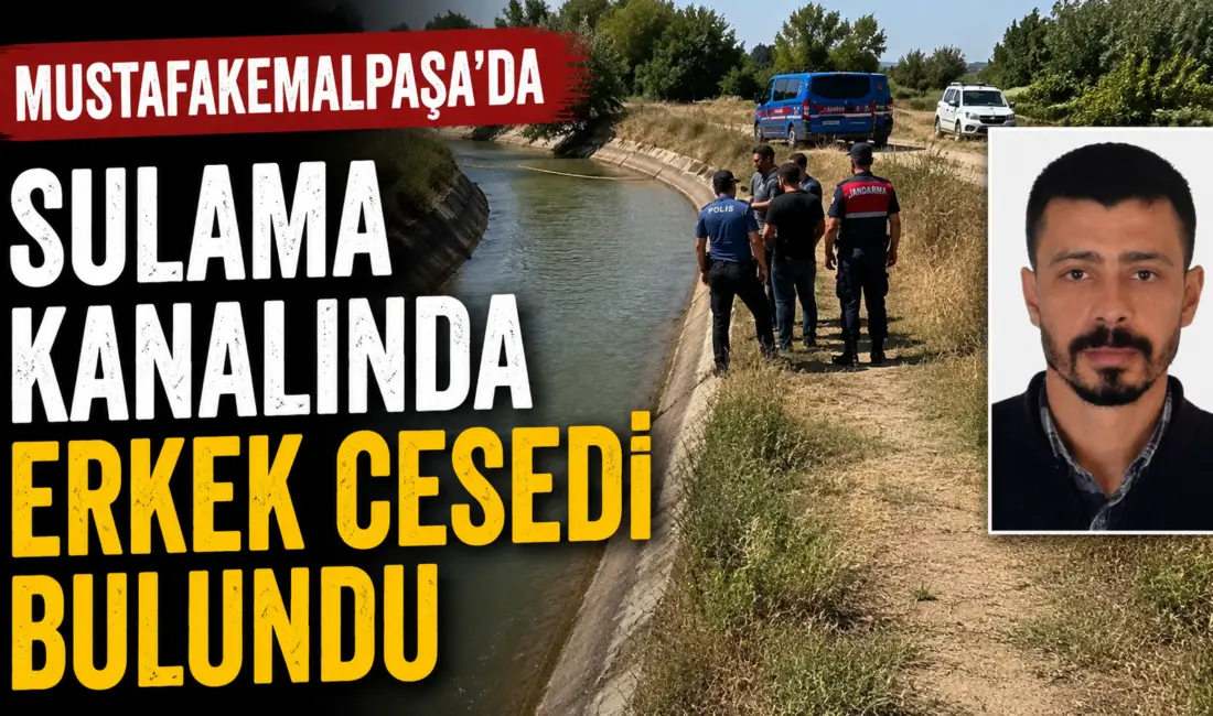 Bursa’nın Mustafakemalpaşa ilçesinde sulama kanalında bir erkek cesedi bulundu. Olayla