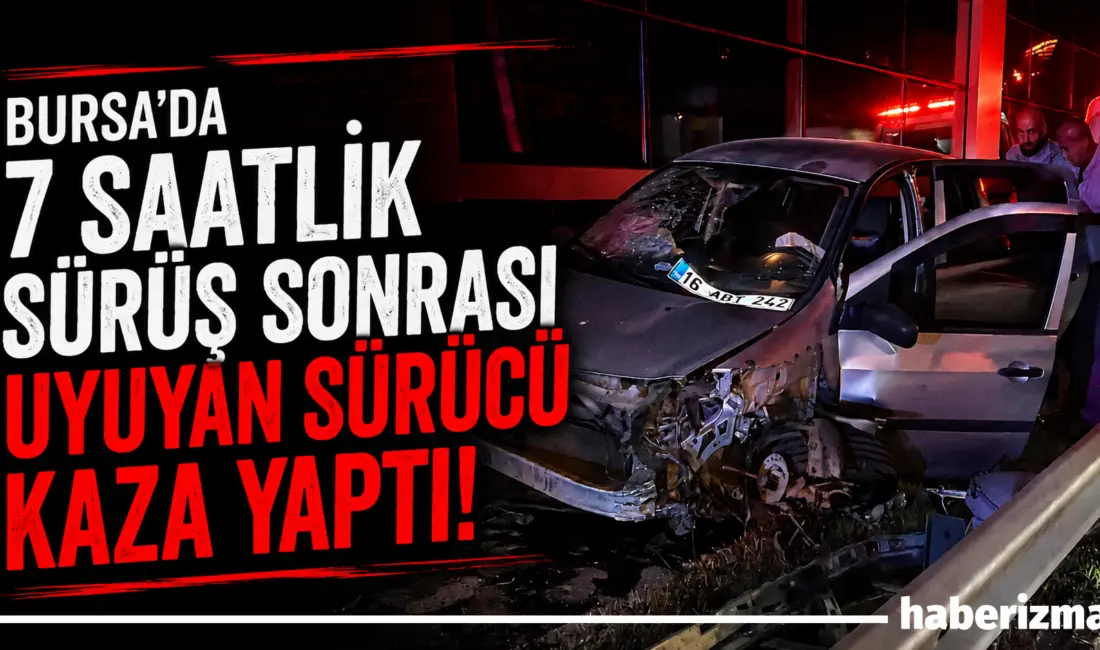 Amasya’dan Bursa’ya gelen aile, iddiaya göre sürücüsünün seyir halinde uyuması