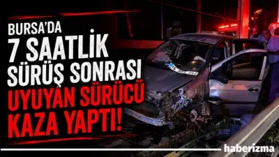 Amasya’dan Bursa’ya gelen aile, iddiaya göre sürücüsünün seyir halinde uyuması