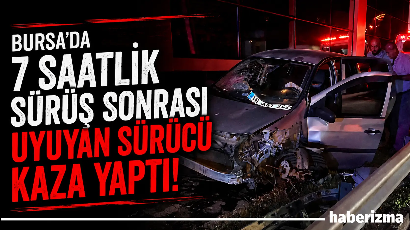 Amasya’dan Bursa’ya gelen aile, iddiaya göre sürücüsünün seyir halinde uyuması