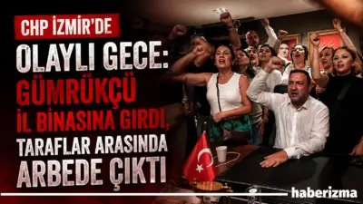 İzmir’de, il başkanlığı görevinden alınan Çağatay Güç’ün il binasında sürdürdüğü