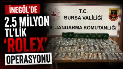Bursa’nın İnegöl ilçesinde jandarma ekiplerince düzenlenen operasyonda piyasa değeri yaklaşık