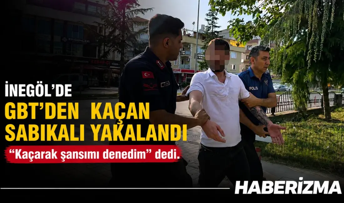 Bursa’nın İnegöl ilçesinde kimlik kontrolü yapan polisten kaçan şüpheli, nefes
