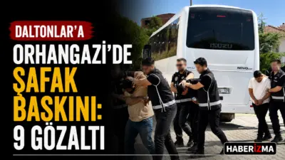 Bursa’nın Orhangazi ilçesinde “Daltonlar” suç örgütünün adını kullanarak vatandaşları tehdit