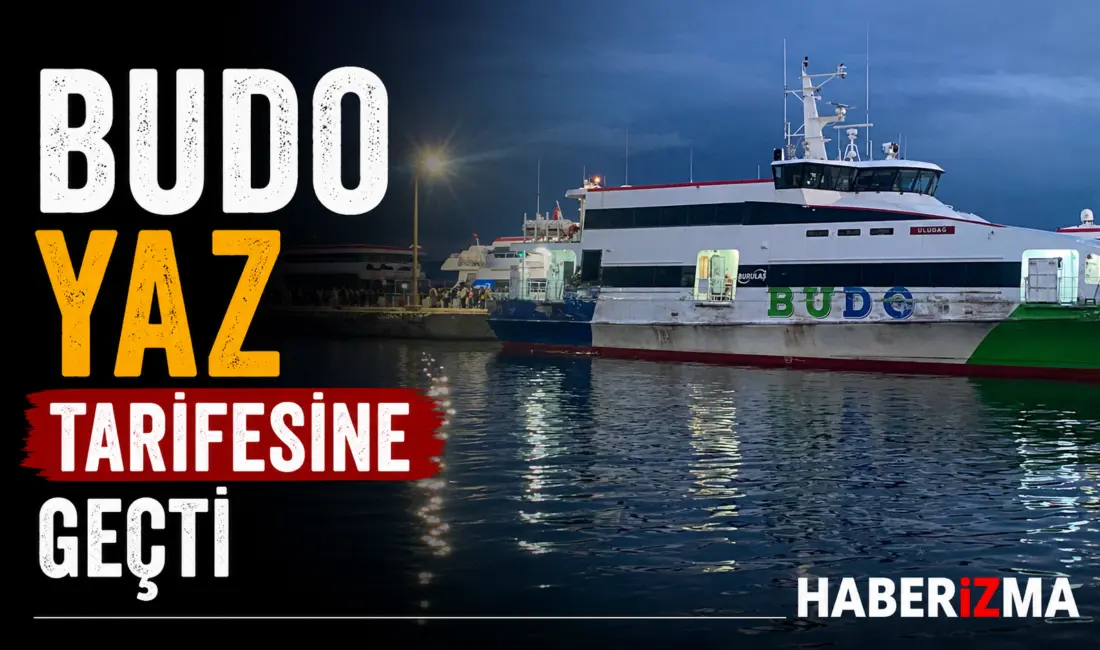 Bursa Deniz Otobüsleri (BUDO) 22 Haziran itibarıyla yaz tarifesine geçiş