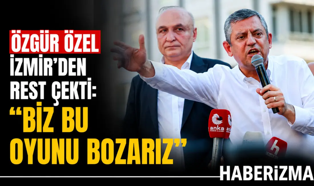 Cumhuriyet Halk Partisi Lideri Özgür Özel, İzmir’in Bayındır ilçesindeki çiçek