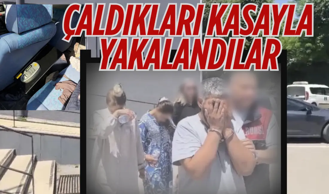 Bursa’da bir evden çaldıkları içerisinde yaklaşık 1 milyon 800 bin