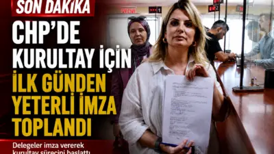Cumhuriyet Halk Partisi’nde olağanüstü seçimli kurultay için delegelerden imza toplama