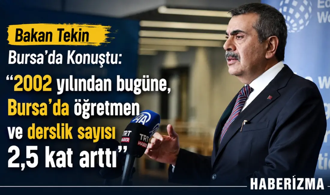 AK Parti Bursa İl Başkanığı ziyaretinde konuşan Milli Eğitim Bakanı