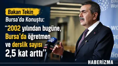 AK Parti Bursa İl Başkanığı ziyaretinde konuşan Milli Eğitim Bakanı