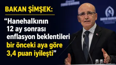 Hazine ve Maliye Bakanı Mehmet Şimşek, “Haziran ayında hanehalkının 12
