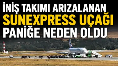 Gaziantep Havalimanı’na iniş yapmak üzere olan SunExpress’e ait yolcu uçağının