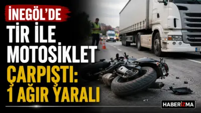 Bursa’nın İnegöl ilçesinde meydana gelen trafik kazasında tır ile çarpışan