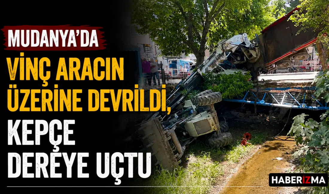 Bursa’nın Mudanya ilçesinde dere yatağı temizliği sırasında yaşanan iş kazasında,