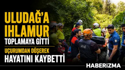 Bursa’dan Uludağ’a ıhlamur toplamaya giden bir kişi uçurumdan düşerek hayatını