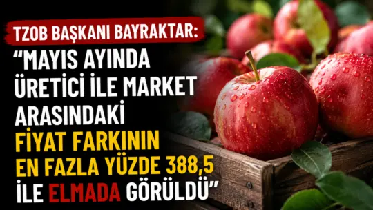 Türkiye Ziraat Odaları Birliği Genel Başkanı Şemsi Bayraktar, mayıs ayında