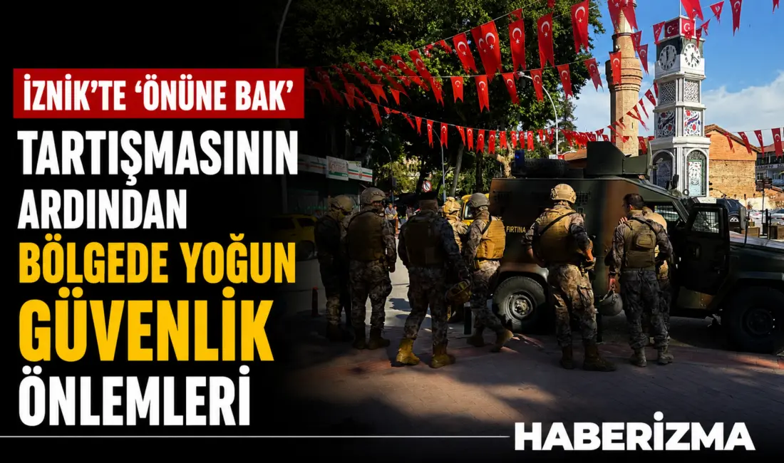 Bursa’nın İznik ilçesinde bir sürücü ile yaya arasında çıkan “Önüne