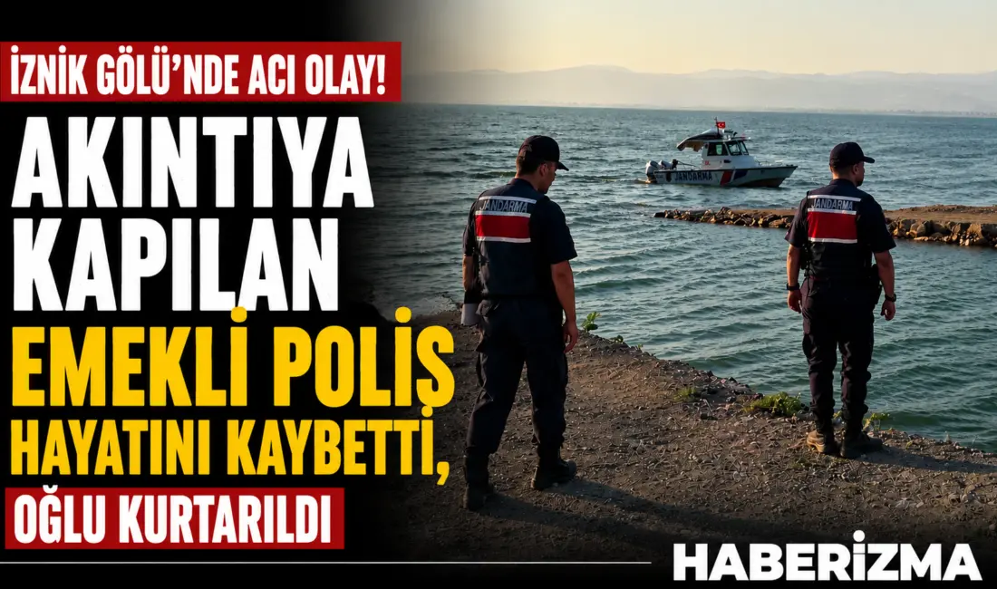 Bursa’da oğlu ile yüzmek için İznik Gölü’ne giren emekli polis