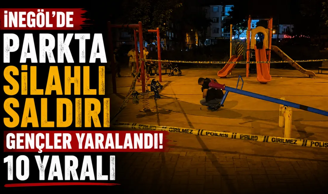 Bursa’nın İnegöl ilçesinde çocuk parkında bulunan gençlere pompalı tüfekle açılan