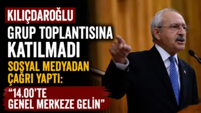 Kemal Kılıçdaroğlu, TBMM’de yapılacak grup toplantısına gitmekten vazgeçti. Sosyal medya