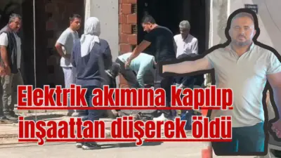 Bursa’nın İnegöl ilçesinde, yapımı devam eden inşaatta elektrik akımına kapılıp