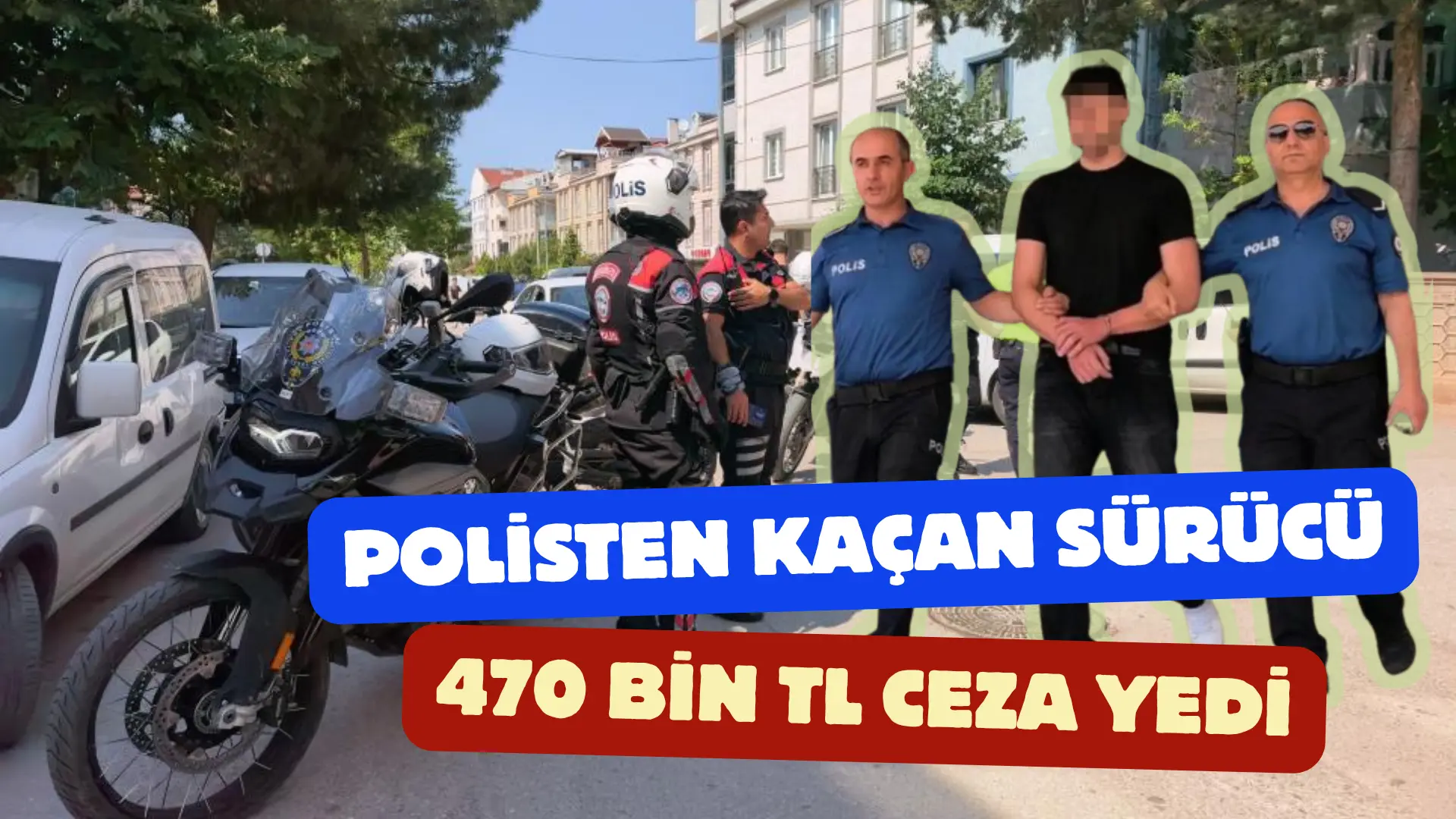 Bursa’nın İnegöl ilçesinde polisin dur ihtarına uymayan motosiklet sürücüsü, motosikletini