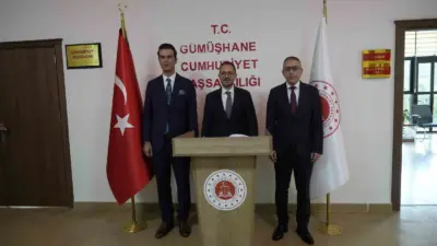 Adalet Bakan Yardımcısı Sedat Ayyıldız, memleketi Gümüşhane’de bir dizi ziyaret