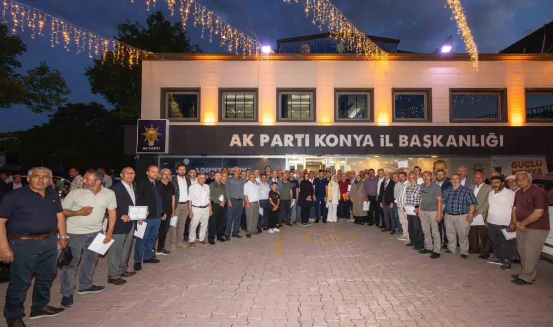 AK Parti Konya İl Başkanlığı tarafından merkez Selçuklu, Meram ve