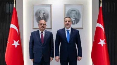 Dışişleri Bakanı Hakan Fidan, Ankara Valisi Yakup Canbolat’ı kabul etti.