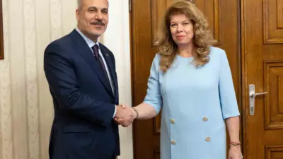 Dışişleri Bakanı Hakan Fidan, Sofya’da Bulgaristan Cumhurbaşkanı İliyana Yotova tarafından